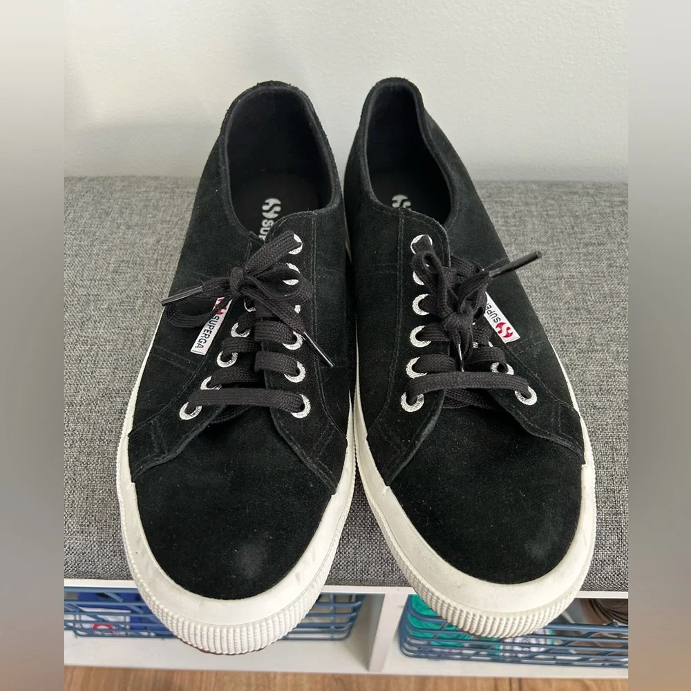 Black Superga 2750 Cotu Classic 2 Women Size 10 - Picture 3 of 7